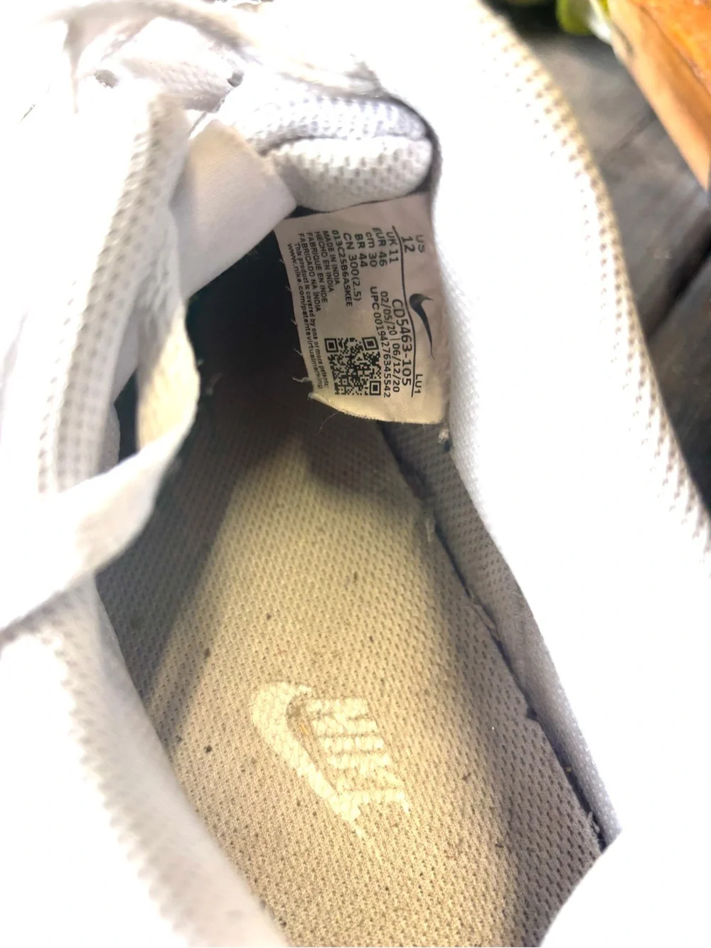 Nike Air Force 1 Low '07 leather sneakers in white & cream #airforce1
